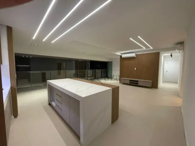 APARTAMENTO LOCAÇÃO NOVO, SEMI MOBILIADO, EM PREDIO ALTO PADRÃO PARQUE GLOBAL 142 M² 3 SUI