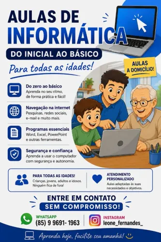 Aulas de informática particular