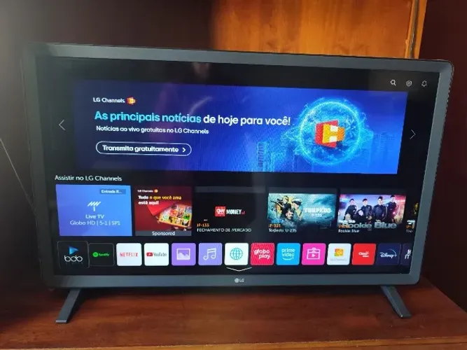 TV Smart LG 32" Full HD Wi-Fi - Modelo 32LM627B - Completa, Estado de Nova