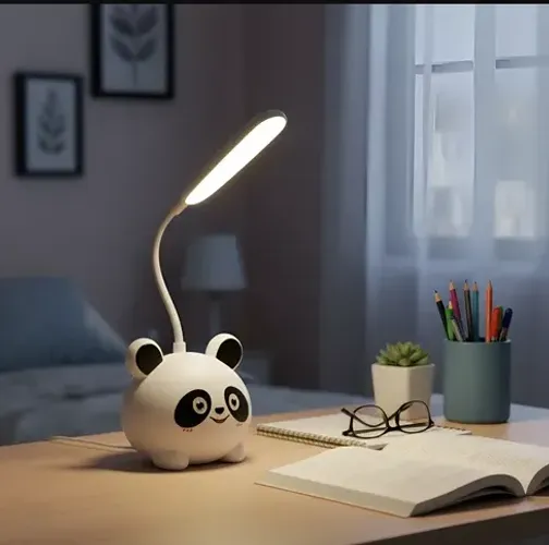 Luminária Led De Mesa Com Apontador Panda