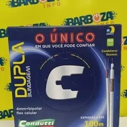 Cabo Bipolar 4mm Condutti Dupla Blindagem