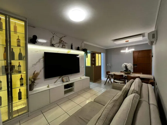 Apartamento com 2 suítes à venda, 89 m² por R$ 650.000 - Vila Guilhermina - Praia Grande/S