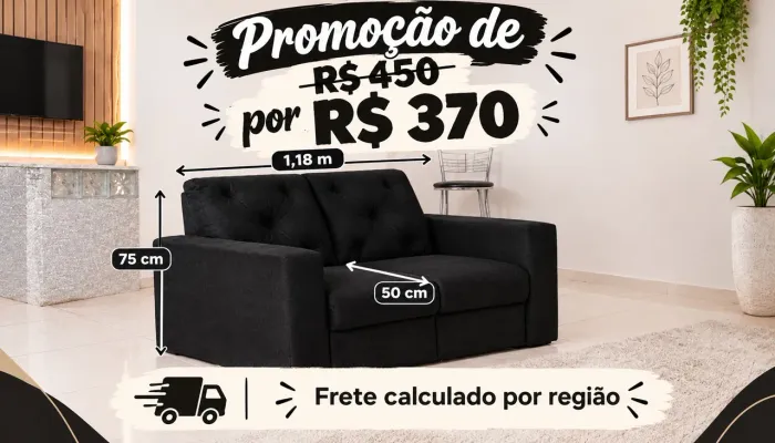 Sofá promoção queima de estoque