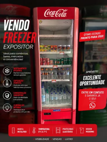 Vendo freezer expositor 