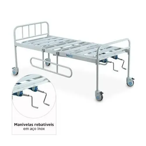 Cama Hospitalar DX 2 Movimentos 5 Posições até 180 Kg Dellamed