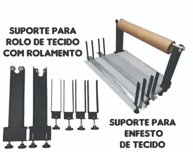 KIT DE SUPORTES PARA BOBINA  DE TECIDO E ENFESTO