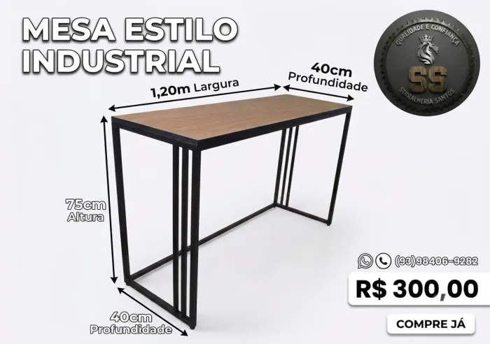 Mesas estilo industrial