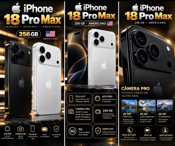 iPhone 18 pro Max 256 Americano
