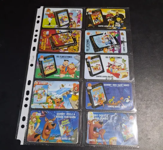 Série Hanna barbera completa de cartões telefônico