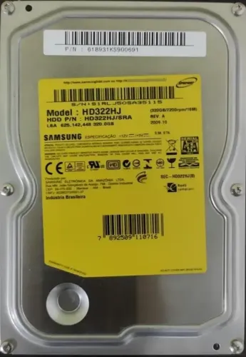 Hd 320gb Sata Para Pcs 3.5 Samsung  (Usado)