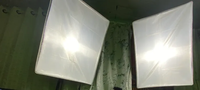 Duplo softbox profissional.
