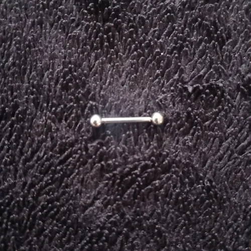 piercing barbell titânio 14mm