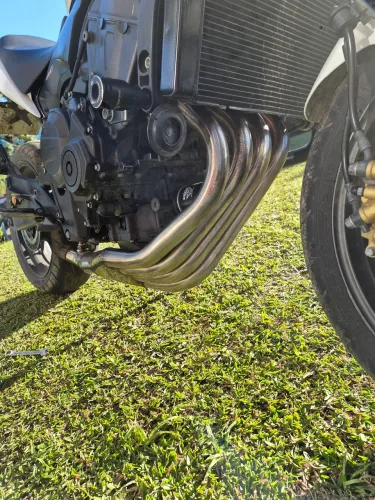Escapamento atalla 4x1em inox hornet injetada