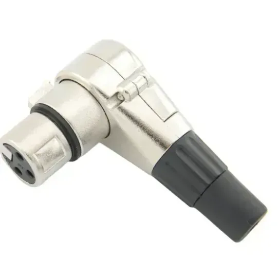 Plug xlr femea 90 graus 641608 Mxt