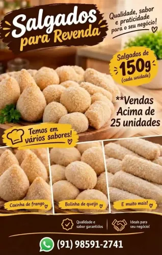 Salgados para a revenda