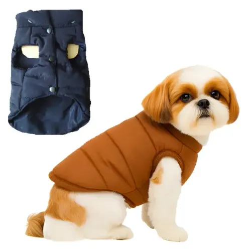 Jaqueta Roupa Pet Inverno Puffer para Cachorro
