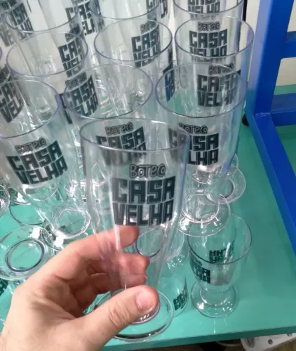 Kit 10 Copos Tulipa 330 ml Personalizados 