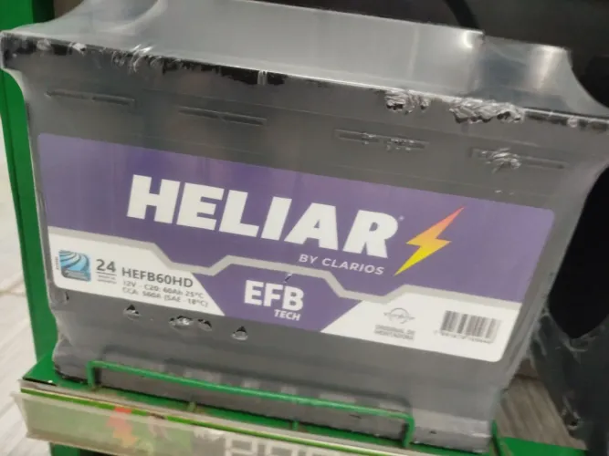 Bateria Heliar EFB 60 Amperes - Baterias para start stop