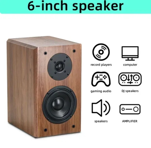 Par Caixas BOOKSHELF MONITOR PREMIUM PASSIVAS 200w