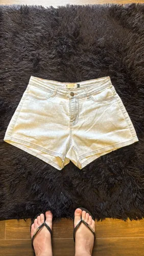 Shorts Jeans Hering Feminino Azul-Claro Tam. 36/26