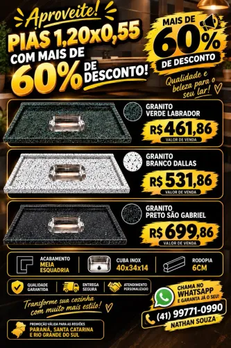 Pias de mármore