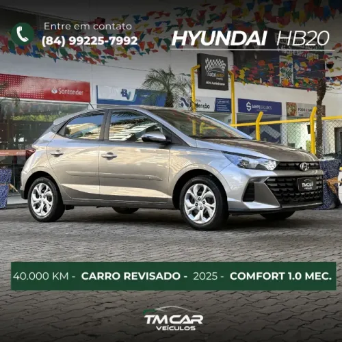 Hyundai HB20 Comfort Plus 1.0 Flex 12V Mec. 2025