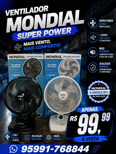VENTILADOR MONDIAL 30CM DE MESA ?