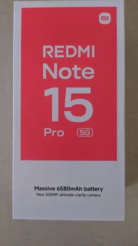 Redmi Note 15 Pro "5G" NOVO!