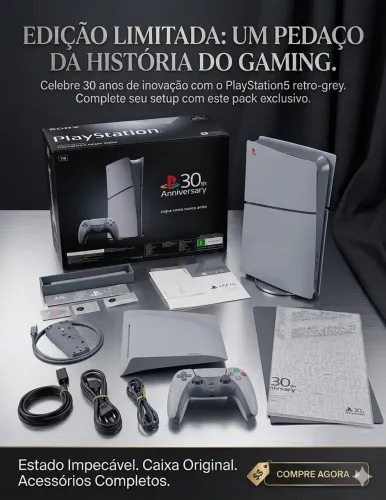 Playstation 5 Slim Edição 30 Anos ZERADO!! (Aceito Cartão)