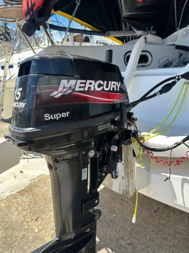 MOTOR POPA MERCURY 15 HP SUPER, POUCO USO