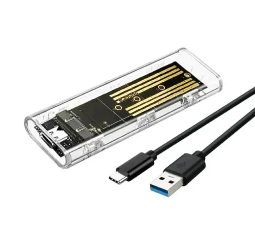 Case Externo M.2 NVMe/SATA USB 3.0 Tipo-C Transferência 10Gbps