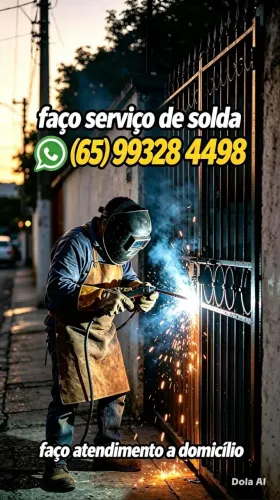 Faço serviço de solda atendimento domicílio