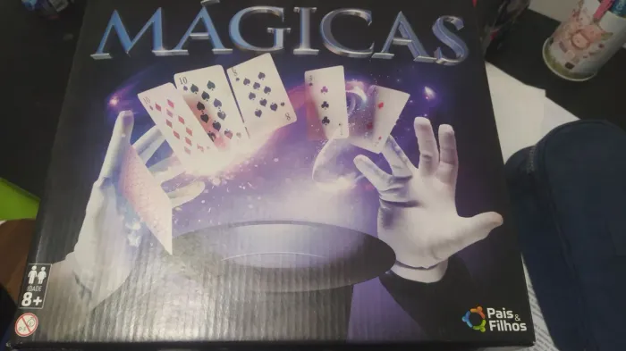 Caixa de mágicas infantil com cartola 30 truques pais e filhos