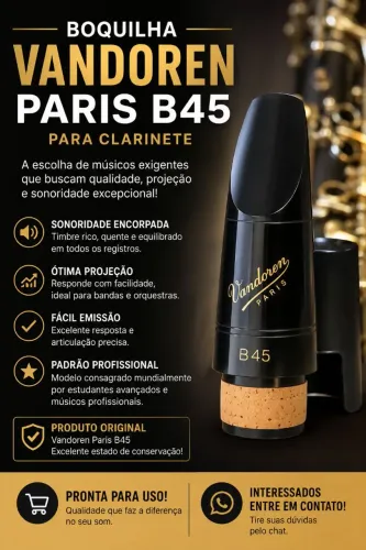 Boquilha Vandoren Paris B45