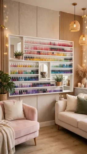 Expositor de Esmaltes parah Parede - Cabe +300 Esmaltes - Para Salão / Esmalte não vão jun