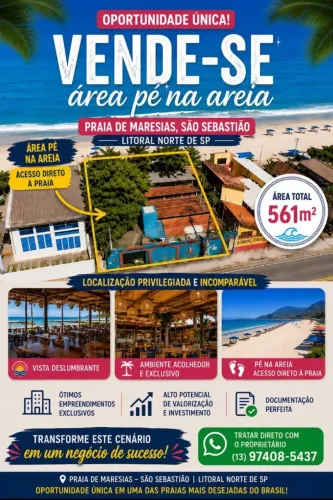PROPRIEDADE PÉ NA AREIA MARESIAS 