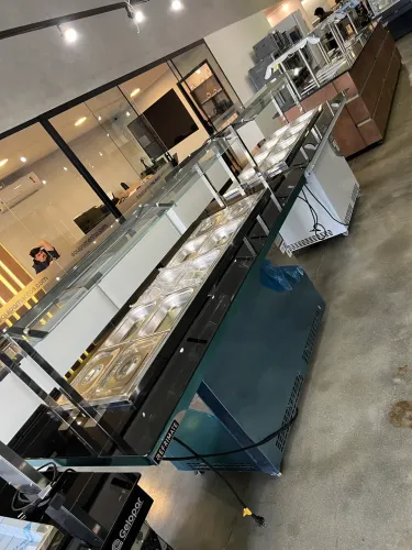 Buffet completo quente 10 cubas e frio 8 cubas - pronta entrega