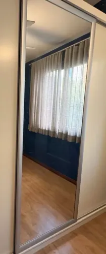 Espelho com perfil de alumínio - porta de correr ou na parede-
