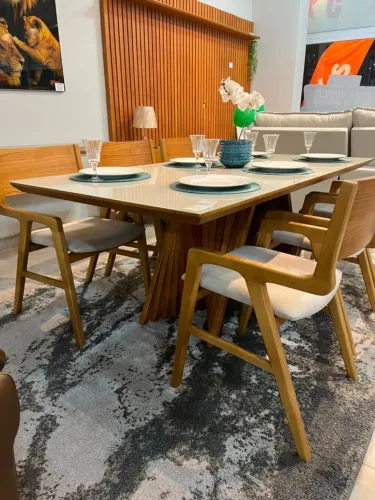 Mesa de Jantar com 6 Cadeiras Design NOVO ÚLTIMA PEÇA
