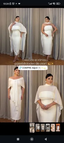 Vestido Casamento no civil usado uma vez