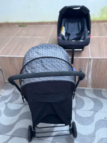 Kit Carrinho de Bebê Cosco Reverse + Bebê Conforto + Colchonete