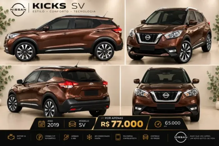 Nissan Kicks SV 1.6 16V Flexstar 5P Aut. 2019