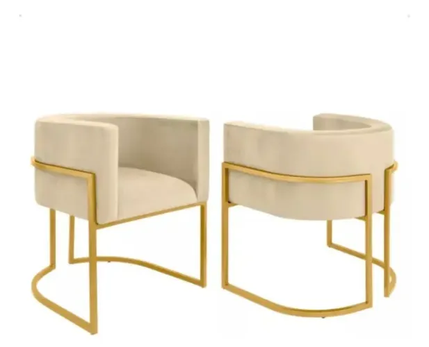 Poltronas cinza/bege para consultório ou quarto