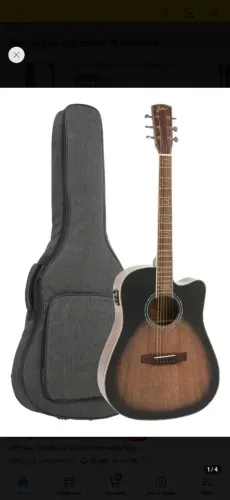 Violão Eletroacústico Zellmer com Capa de Brinde