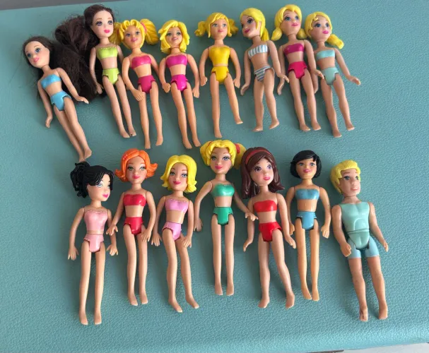 lote 15 polly pockets dos anos 90 e 2000