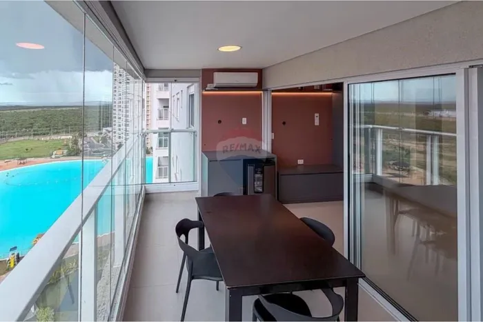 Apartamento Semi Mobiliado no Brasil Beach 98 mts 2 quartos sendo 01 suíte.