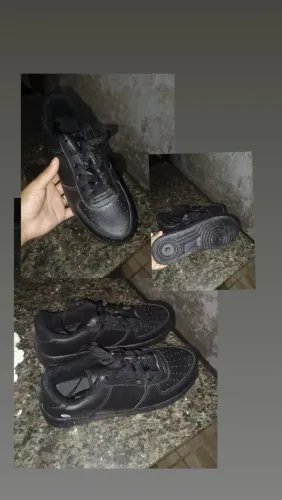 Sapato preto unissex novo