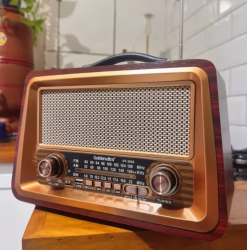 Rádio retro bluetooth am/FM/card/pendrive
