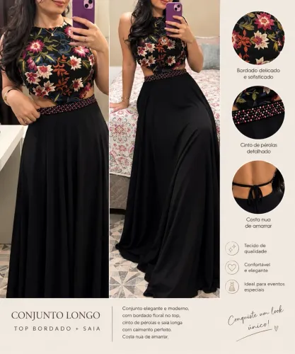 Vestido social para festa