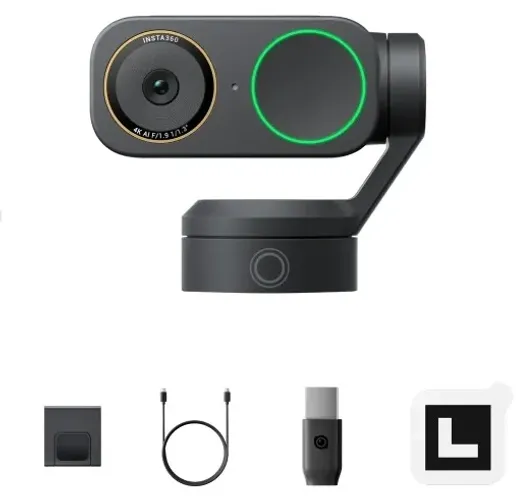 Webcam insta 360 link 2 , 4K super nova com caixa!